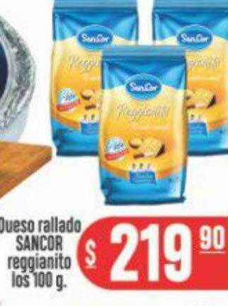 Supermercados Caracol Queso Rallado Sancor Reggianito oferta