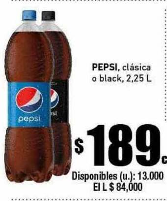 Cooperativa Obrera Pepsi Clásica O Black oferta