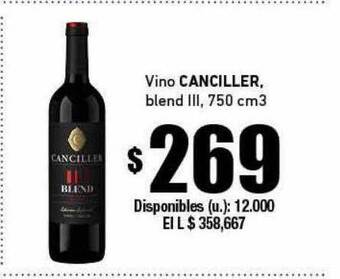 Cooperativa Obrera Vino Canciller Blend Iii oferta