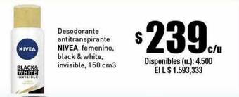 Cooperativa Obrera Desodorante Antitranspirante Nivea oferta