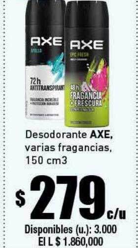 Cooperativa Obrera Desodorante Axe oferta