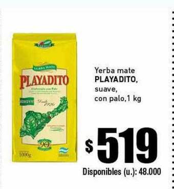 Cooperativa Obrera Yerba Mate Playadito Suave Con Palo oferta