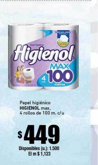 Cooperativa Obrera Papel Higiénico Higienol Max oferta