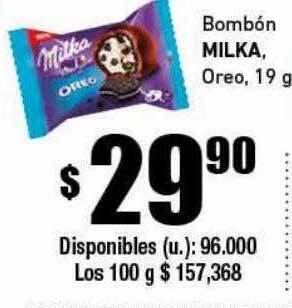 Cooperativa Obrera Bombón Milka Oreo oferta