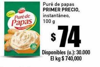 Cooperativa Obrera Puré De Papas Primer Precio Instantáneo oferta