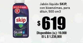 Cooperativa Obrera Jabón Líquido Skip Con Bioenzimas Para Diluir oferta