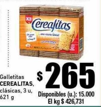 Cooperativa Obrera Galletitas Cerealitas oferta