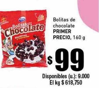 Cooperativa Obrera Bolitas De Chocolate Primer Precio oferta