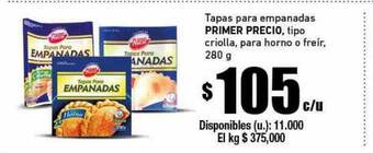 Cooperativa Obrera Tapas Para Empanadas Primer Precio oferta