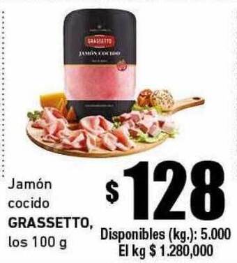 Cooperativa Obrera Jamón Cocido Grassetto oferta