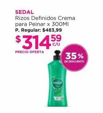 Punto de Salud Sedal Rizos Definidos Crema Para Peinar 35% De Descuento oferta