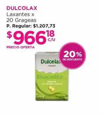 Punto de Salud Dulcolax Laxantes 20% De Descuento oferta