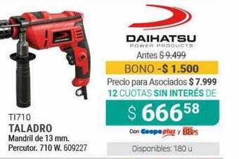 Cooperativa Obrera Taladro Daihatsu oferta