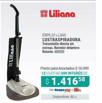 Cooperativa Obrera Espejo Ll340 Lustraspiradora Liliana oferta