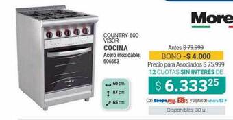 Cooperativa Obrera Country 600 Visor Cocina oferta