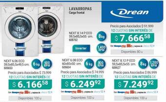 Cooperativa Obrera Lavarropas Drean oferta