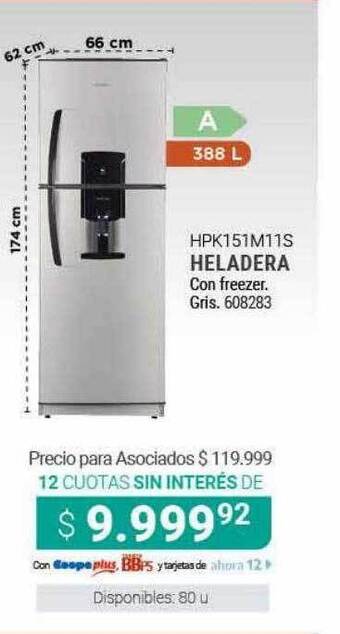 Cooperativa Obrera Hpk151m11s Heladera oferta