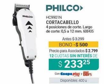 Cooperativa Obrera Philco Hc9901n Cortacabello oferta