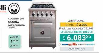Cooperativa Obrera Country 600 Cocina oferta
