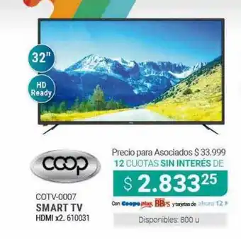 Cooperativa Obrera Cotv-0007 Smart Tv oferta