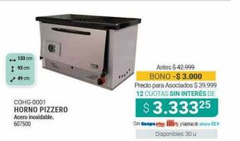 Cooperativa Obrera Cohg-0001 Horno Pizzero oferta