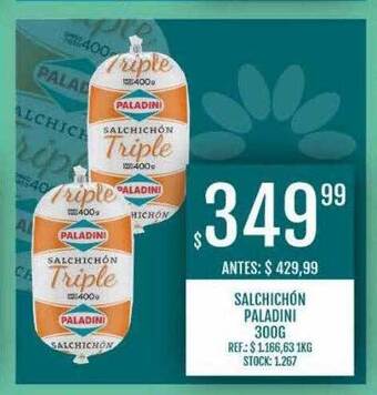 Supermercados Todo Salchichón Paladini oferta
