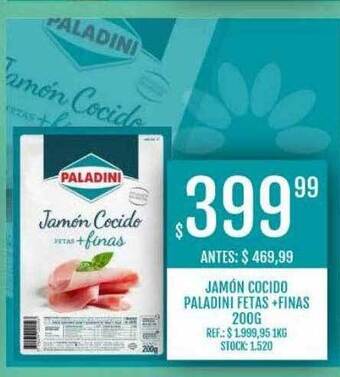 Supermercados Todo Jamón Cocido Paladini Fetas + Finas oferta