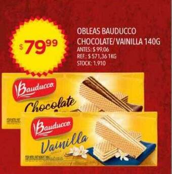 Supermercados Todo Obleas Bauducco Chocolate Vainilla oferta