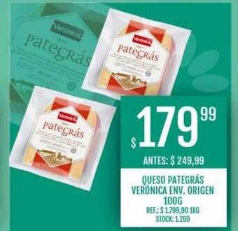 Supermercados Todo Queso Pategrás Verónica Env Origen oferta