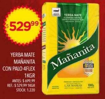 Yerba Mate Mañanita Con Palo 4flex