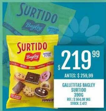 Supermercados Todo Galletitas Bagley Surtido oferta