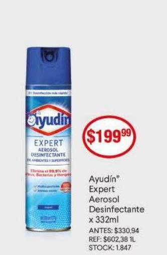 Supermercados Todo Ayudin Expert Aerosol Desinfectante oferta