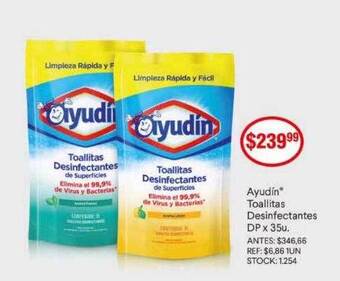 Supermercados Todo Ayudin Toallitas Desinfectantes Dp oferta