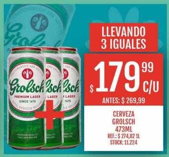 Supermercados Todo Cerveza Grolsch oferta