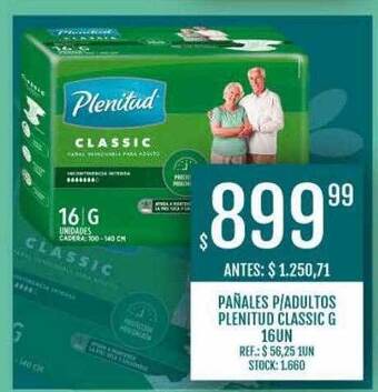 Supermercados Todo Pañales P Adultos Plenitud Classic G oferta