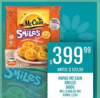 Supermercados Todo Papas Mc Cain Smiles oferta