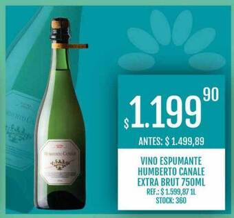 Supermercados Todo Vino Espumante Humberto Canale Extra Brut oferta