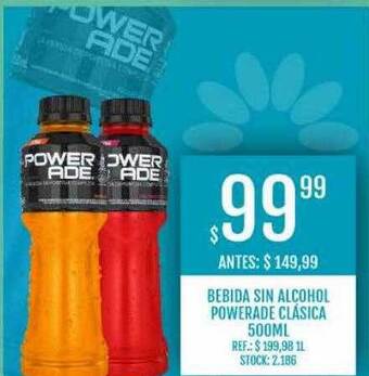 Bebida Sin Alcohol Powerade Clásica