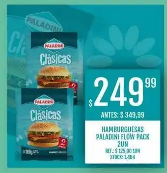 Supermercados Todo Hamburguesas Paladini Flow Pack oferta