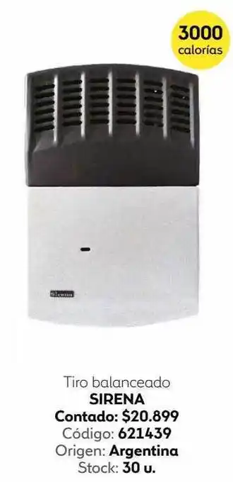 Coppel Tiro Balanceado Sirena oferta