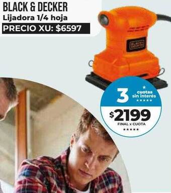 Supermayorista Vital Black & Decker Lijadora 1 4 Hoja oferta
