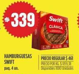 Supermercados Vea Hamburguesas Swift oferta