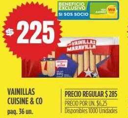 Supermercados Vea Vainillas Cuisine & Co oferta