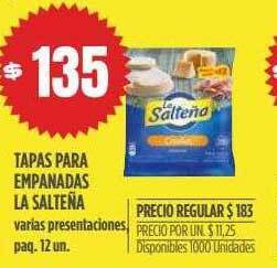 Supermercados Vea Tapas Para Empanadas La Salteña oferta