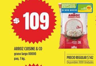 Supermercados Vea Arroz Cuisine & Co Grano Largo 00000 oferta