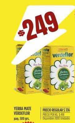 Supermercados Vea Yerba Mate Verdeflor oferta