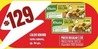 Supermercados Vea Caldo Knorr oferta