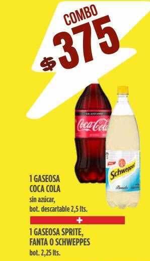 Supermercados Vea 1 Gaseosa Coca Cola + 1 Gaseosa Sprite Fanta O Schweppes oferta