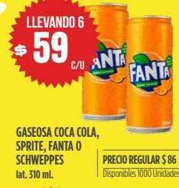 Supermercados Vea Gaseosa Coca Cola Sprite Fanta O Schweppes oferta