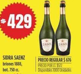 Supermercados Vea Sidra Saenz Briones 1888 oferta